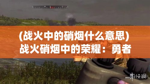 (战火中的硝烟什么意思) 战火硝烟中的荣耀：勇者逐影，英勇无畏的壮举如何定义现代战争的转折点